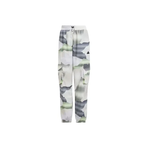 Adidas CITY ESCAPE CITY ESCAPE Camo Print Cargo Tracksuit Bottoms Casual Pants Women's Gray White Adidas CITY ESCAPE CITY ESCAPE Camo Print Cargo Шорты для костюма Повседневные штаны Женские Серый Белый