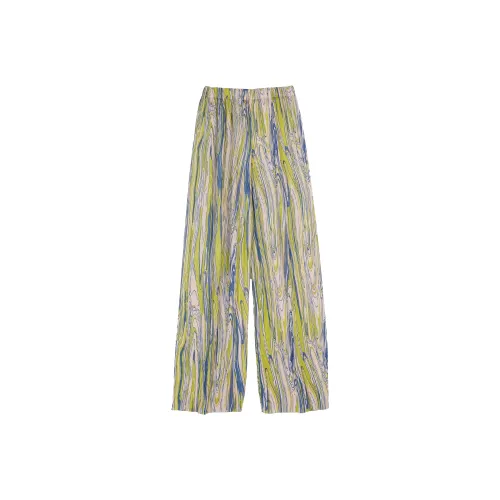 Leather Cat Широкие брюки Тонкие брюки Женские Многоцветные