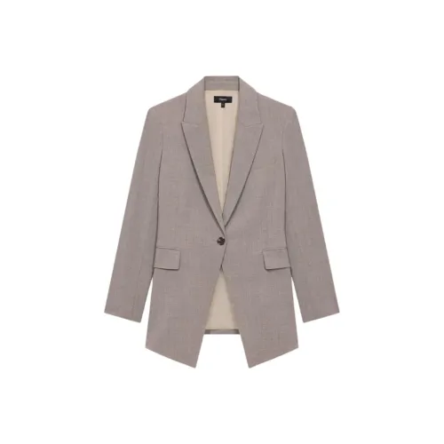 THEORY Бизнес-костюм женский Mist серый коричневый