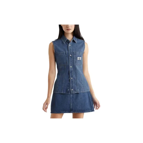 Calvin Klein Синие Женские Жилеты