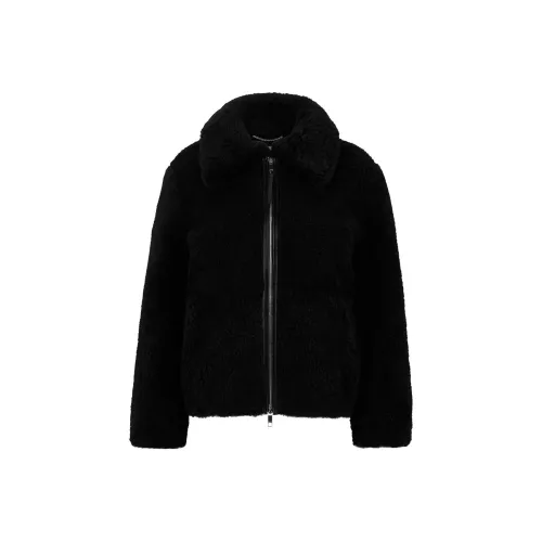 HUGO BOSS Черные Женские Кожаные Куртки