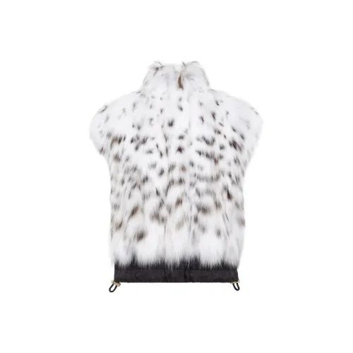 FENDI Черный/Белый Женские меховые изделия