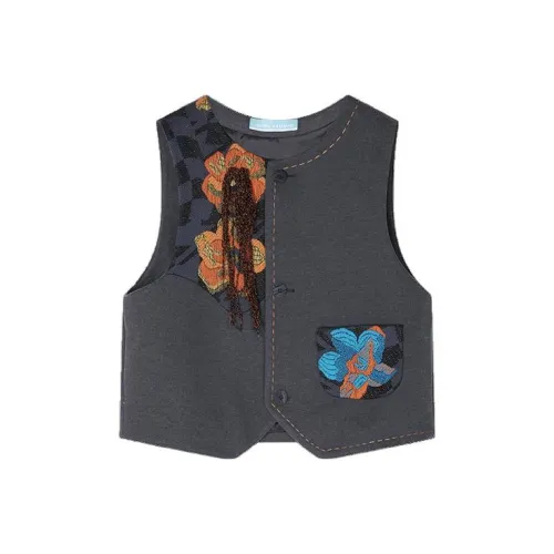 HOWL STUDIO Серый Женские Жилеты