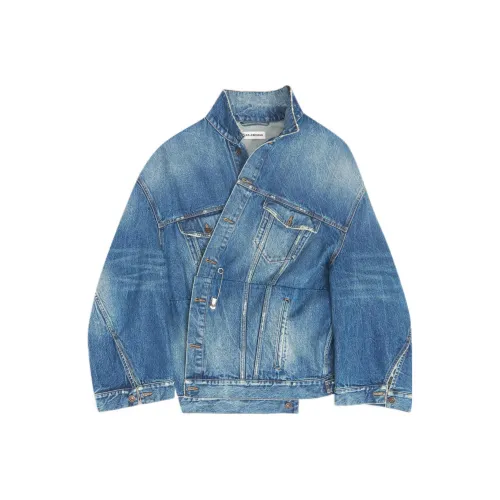 BALENCIAGA Синие Женские Джинсовые Куртки