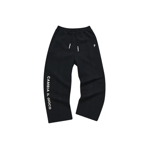 FILA FUSION Baseball series Глубокий черный Женские Повседневные брюки