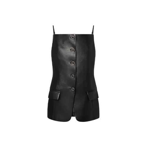 LOUIS VUITTON Кожа Куртка Женская Черная