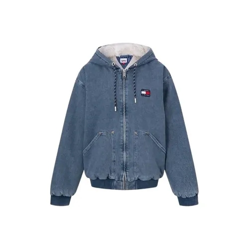 Tommy Hilfiger Джинсовый синий Женские бархатные куртки