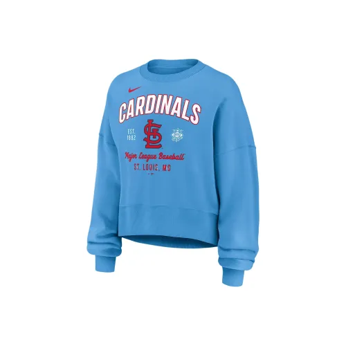Свитшот Nike x MLB St. Louis Cardinals женский светло-синий