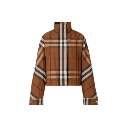 Burberry FW22 Cropped Coat Women's Berry Brown