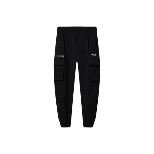 FILA Глубокий черный Женские Повседневные Брюки