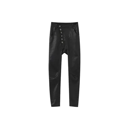 YUMOMO STAR Повседневные брюки Женские Текстура Черная