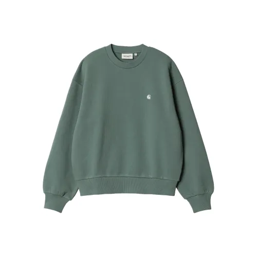 Carhartt WIP SS25 W' Casey Толстовка Женская Серебряный Сосновый Зеленый