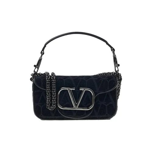 Valentino Garavani Ткань с козьей кожей Сумка Женская Черная