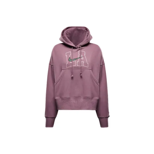nike Sportswear Phoenix Fleece Толстовка Женская Красный сливовый Винтажный зеленый Холст