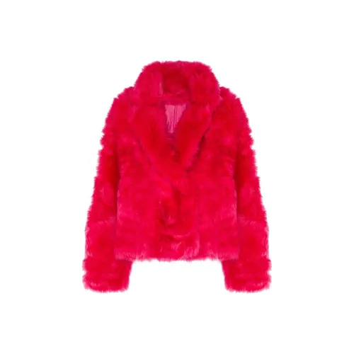 Yves Salomon FW24 Пальто Женское Фуксия