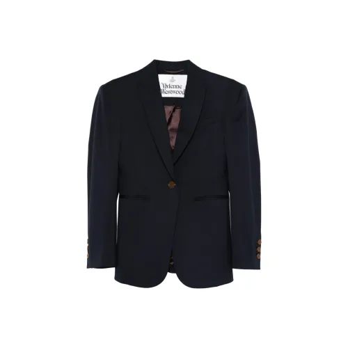 Vivienne Westwood SS24 Бизнес Костюм Пальто Женское Морской Синий