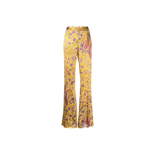 ETRO Желтые Женские Повседневные Брюки