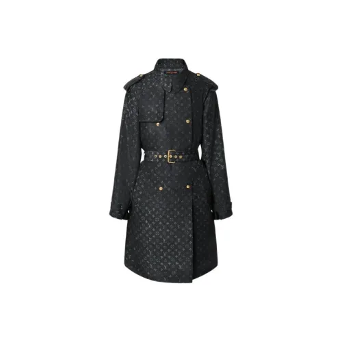 LOUIS VUITTON Тренчкот Женский Черный