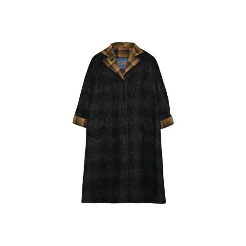 Maison Margiela FW23 PENDLETON Двустороннее пальто женское коричневый