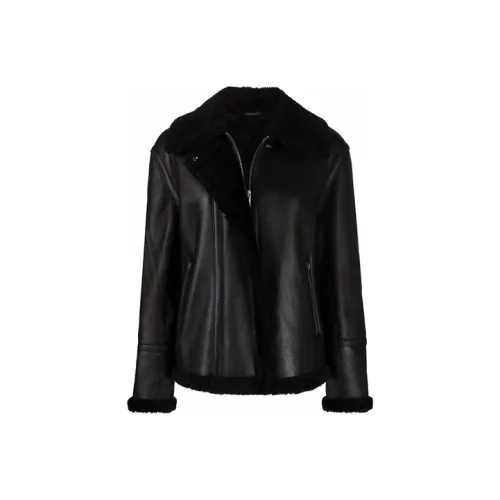 Theory Черные Женские Кожаные Куртки