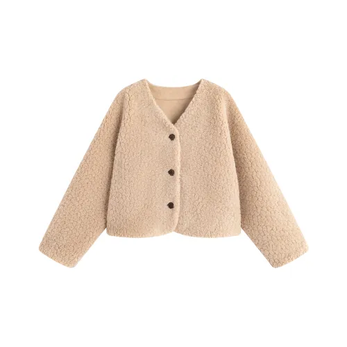 Delight In You Бархат Feel Пальто Женское Светлый Хаки