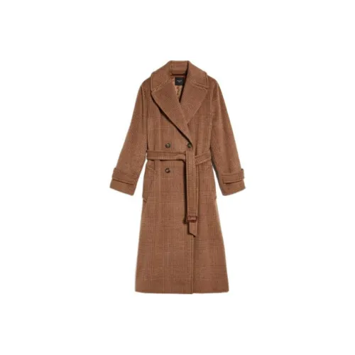 WEEKEND MaxMara Пальто Женское Темно-Коричневый