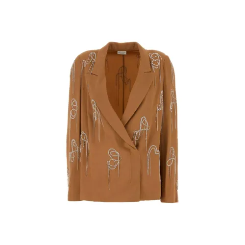 DRIES VAN NOTEN Бизнес-костюм женский абрикосовый