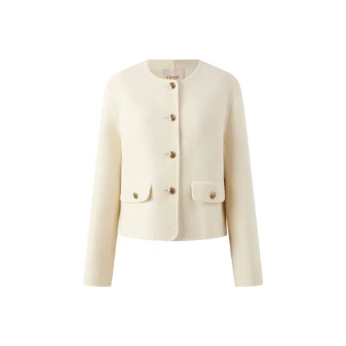 E.land Бизнес-костюм женский цвет сливочный