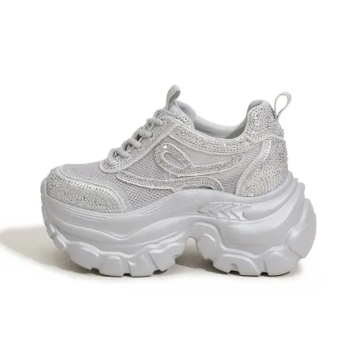 Milan Love Song Амортизаторы Устойчивые к истиранию Низкий топ Толстая подошва Кроссовки Женские