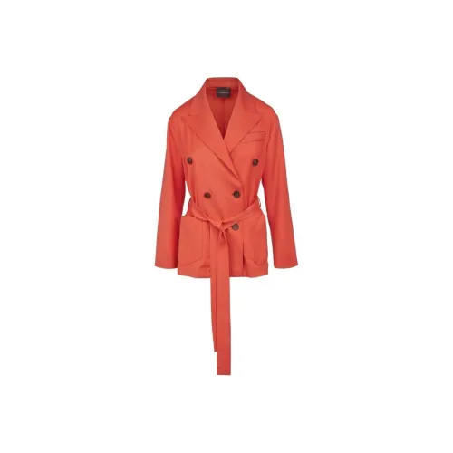 Lorena Antoniazzi Пальто Женское Кораллово-Красное