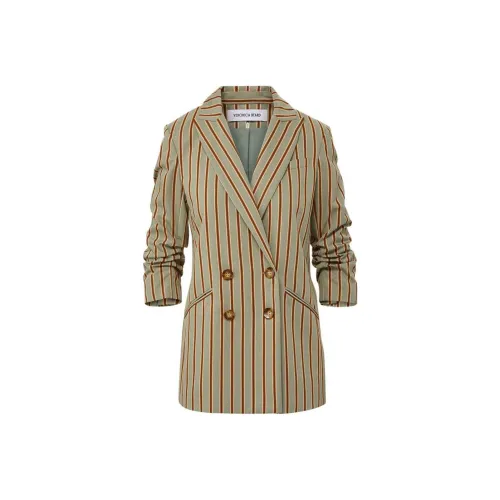 Veronica Beard SS24 Бизнес Костюм Пальто Женское Шалфейно-Зеленый