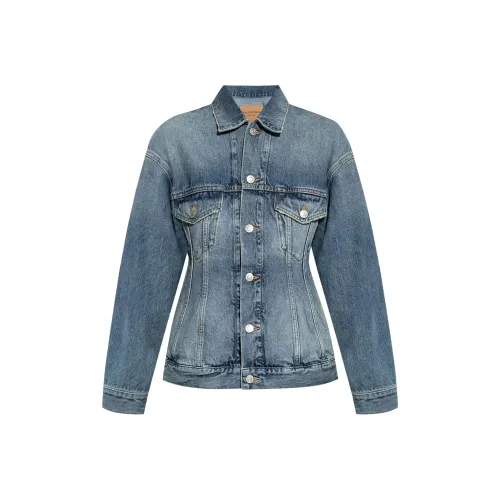 Balenciaga FW24 Denim Jacket Regular Fit Women's Light Blue Баленсиага FW24 Деним Куртка Стандартный крой Женский Светло-Синий