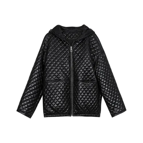 Wbwq Хлопковый пуховик женский черный