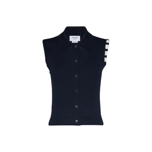 THOM BROWNE Темно-синий Женский трикотаж