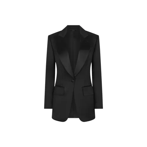 TF FW24 Бизнес-костюм Пальто Женское Черное