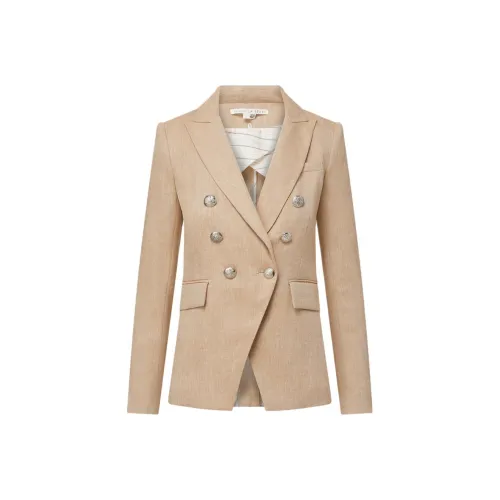 Veronica Beard SS24 Бизнес Костюм Пальто Женское Хаки
