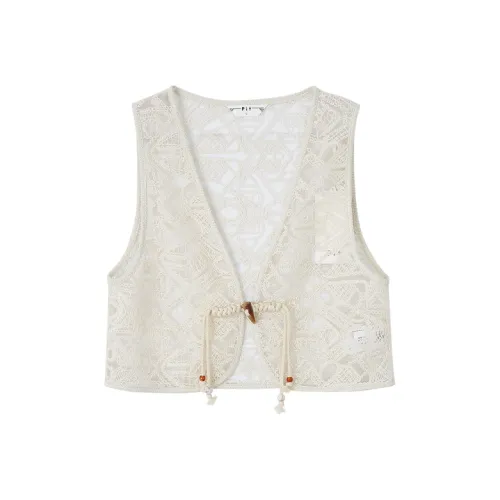 Pit Экрю Женские Жилеты