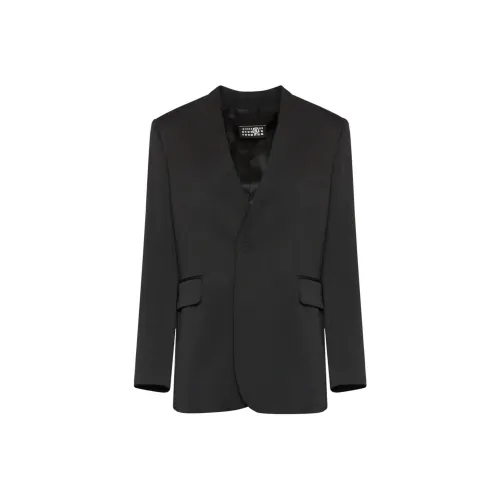 MM6 Maison Margiela совместный бизнес-костюм FW24 женский обсидиановый черный