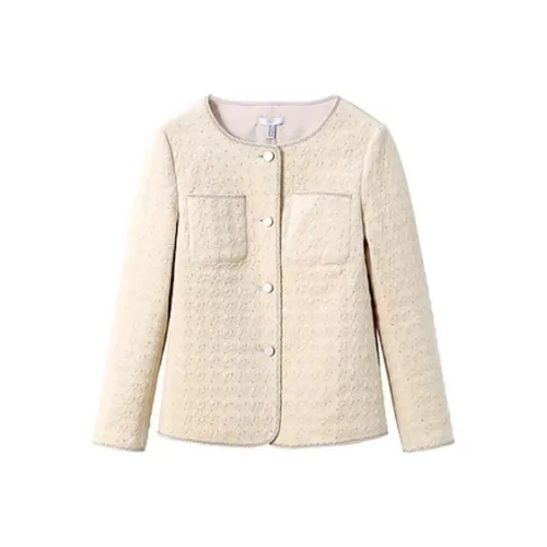 FINITY Бежево-абрикосовый Женские объемные куртки (пуфы)