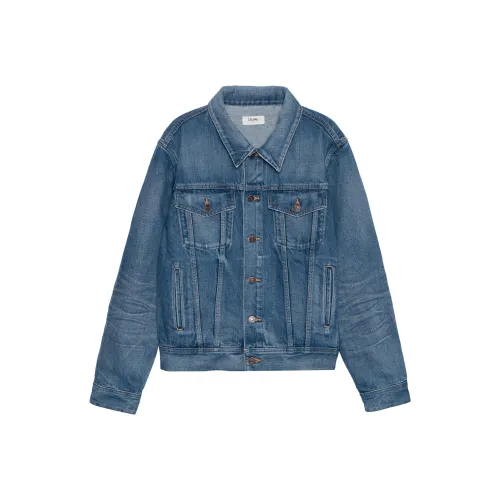 CELINE SS22 Denim Jacket Women's Blue CELINE SS22 Деним Куртка Женская Синяя