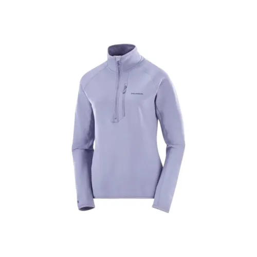 SALOMON ESSENTIAL LIGHTWARM Толстовка Женская Синий Гранит