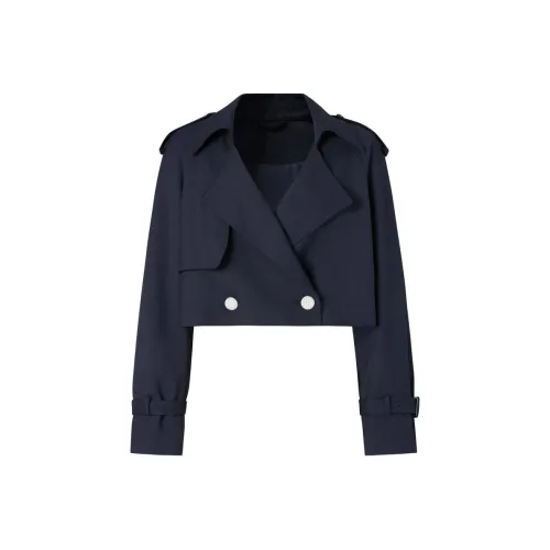 JZ. ANNAKRO Тренчкот Женский Темно-синий