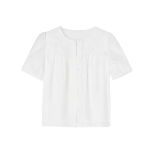 XIANGYING Белые Женские Рубашки