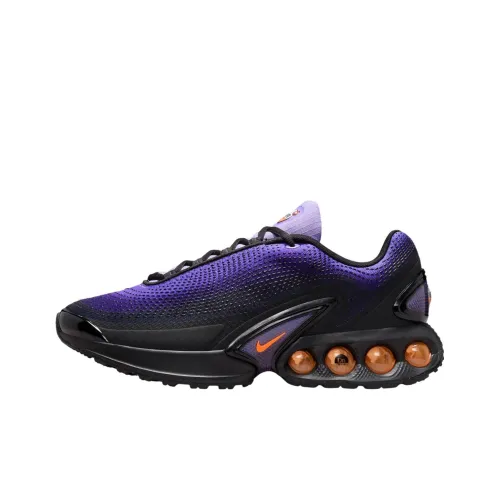 Nike Air Max Dn Abrasion Resistant Низкий Топ Пена Резина Повседневные Беговые кроссовки Унисекс Фиолетовый Черный