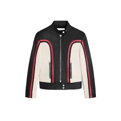 CELINE SS24 Кожа Куртка Женская Многоцветная