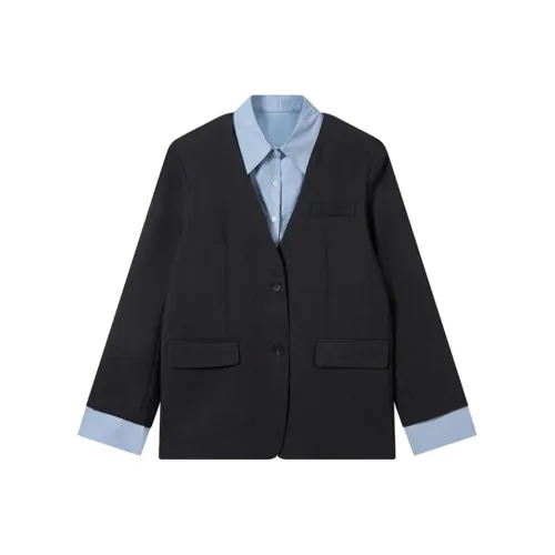 TKY SHOP Серый Женские Офисные Костюмы