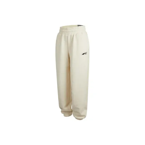 PUMA Вязаные спортивные брюки женские цвет экрю