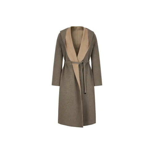 JZ. ANNAKRO Пальто Женское Бежевый Кофейный Caffeine