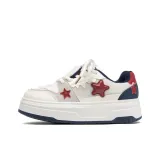 Белый темно-синий