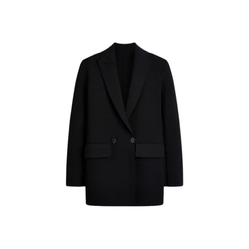 SCANLAN THEODORE Crepe KNIT Tailored Куртка Бизнес Костюм Женские Черный